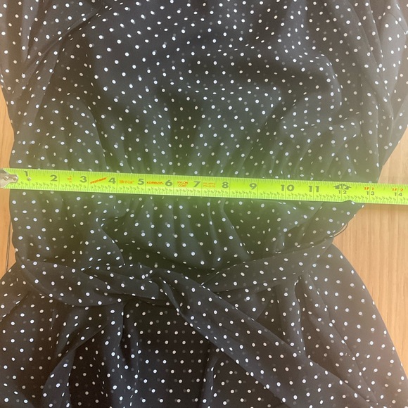White House Black Market Black/White Polka Dot Dress, Size 4 - Picture 10 of 11